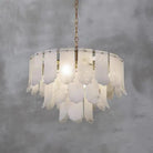 Alabaster Brass Multi-Layer Chandelier Lamp-Blushlighting