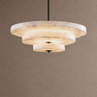 Alabaster Bronze & White LED Chandelier – Elegant 33‑Inch - Blushlighting