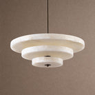 Alabaster Bronze & White LED Chandelier – Elegant 33‑Inch - Blushlighting
