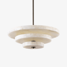 Alabaster Bronze & White LED Chandelier – Elegant 33‑Inch - Blushlighting