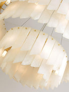 Alabaster Cascade Tiered Chandelier - ∅ 22.4″ x H 59″ / Dia 57cm x H 150cmBrass & WhiteBlushlighting