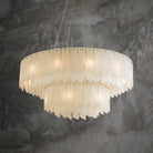 Alabaster Cascade Tiered Chandelier - ∅ 22.4″ x H 59″ / Dia 57cm x H 150cmBrass & WhiteBlushlighting
