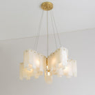 Alabaster Cascade Tiered Chandelier 27.6 - 27.6" x H 21.7" / Dia 65cm x H 150cmBrass & WhiteBlushlighting