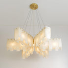 Alabaster Cascade Tiered Chandelier 27.6 - 27.6" x H 21.7" / Dia 95cm x H 150cmBrass & WhiteBlushlighting