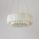 Alabaster Cascade Tiered Chandelier 27.6 - 27.6" x H 21.7" / Dia 57cm x H 150cmBrass & WhiteBlushlighting
