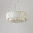 Alabaster Cascade Tiered Chandelier 27.6-Blushlighting