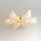 Alabaster Cascade Tiered Chandelier 27.6-Blushlighting