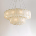 Alabaster Cascade Tiered Chandelier - ∅ 31.5″ x H 59″ / Dia 80cm x H 150cmBrass & WhiteBlushlighting