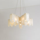 Alabaster Cascade Tiered Chandelier - ∅ 22.4″ x H 59″ / Dia 57cm x H 150cmBrass & WhiteBlushlighting