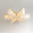 Alabaster Cascade Tiered Chandelier - ∅ 22.4″ x H 59″ / Dia 57cm x H 150cmBrass & WhiteBlushlighting