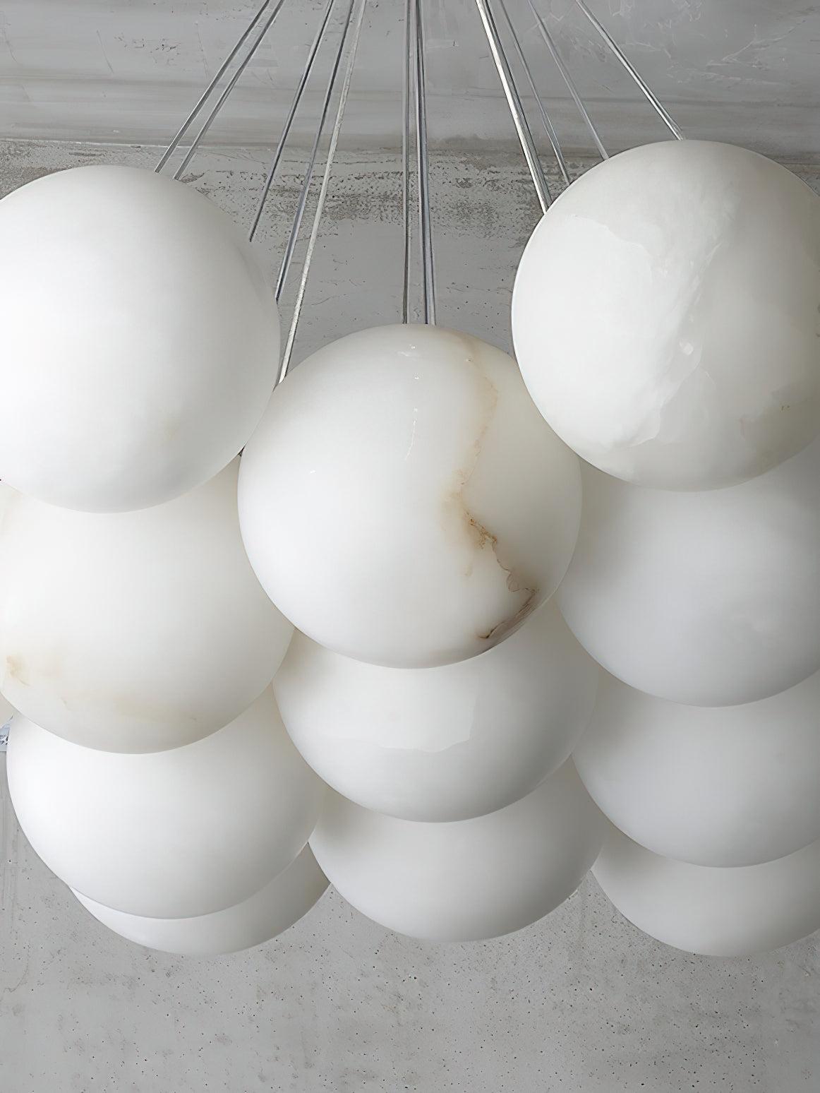 Alabaster Ceiling Pendant - 7 HEADS D 50CM X H 200CM / ∅ 19.7″ X H 78.7″Blushlighting