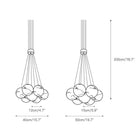 Alabaster Ceiling Pendant - 7 HEADS D 40CM X H 200CM / ∅ 15.7″ X H 78.7″Blushlighting