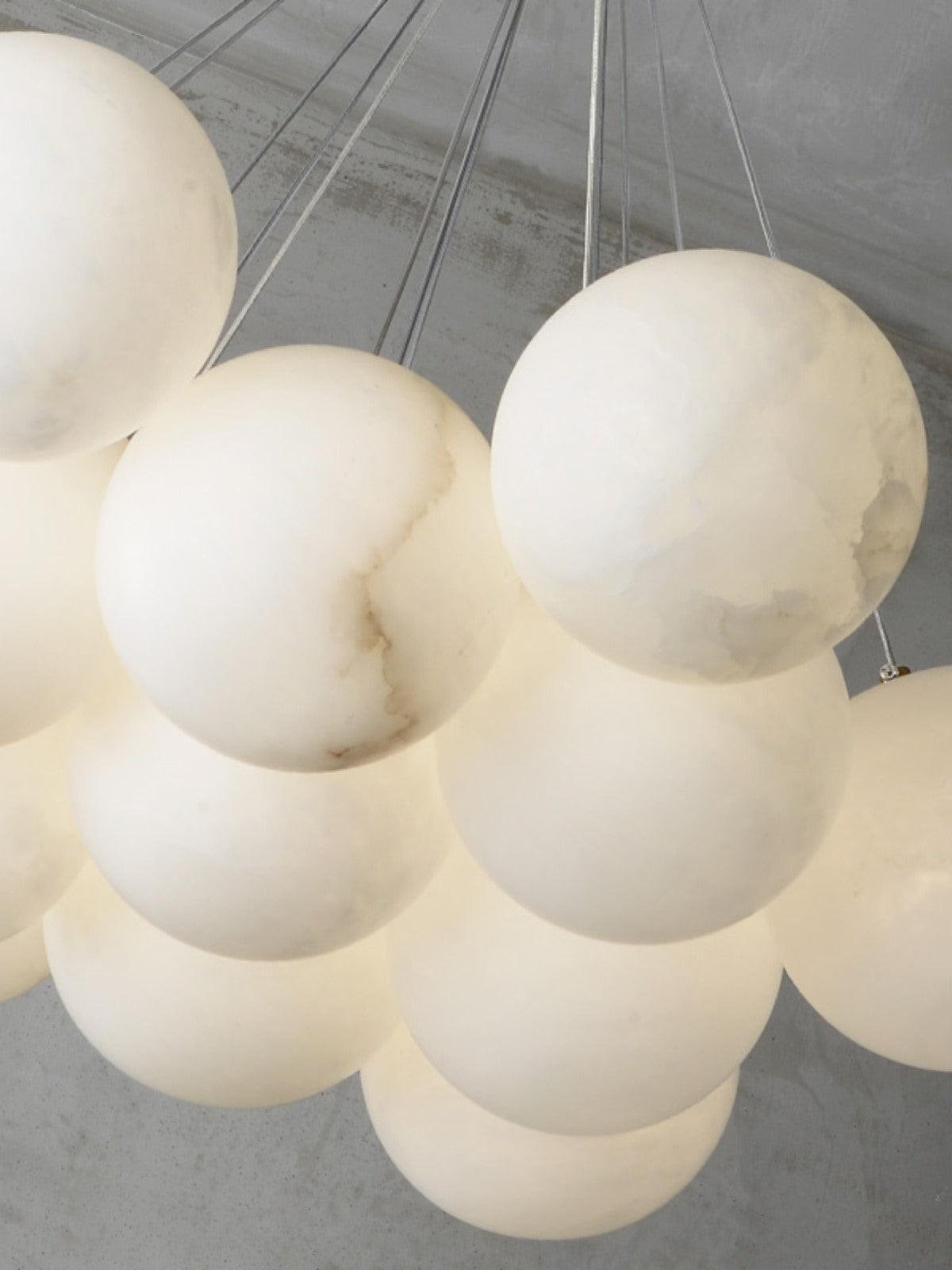 Alabaster Ceiling Pendant - 7 HEADS D 50CM X H 200CM / ∅ 19.7″ X H 78.7″Blushlighting