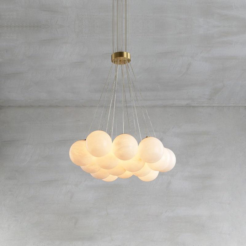 Alabaster Ceiling Pendant - 13 HEADS D 50CM X H 200CM / ∅ 19.7″ X H 78.7″Blushlighting