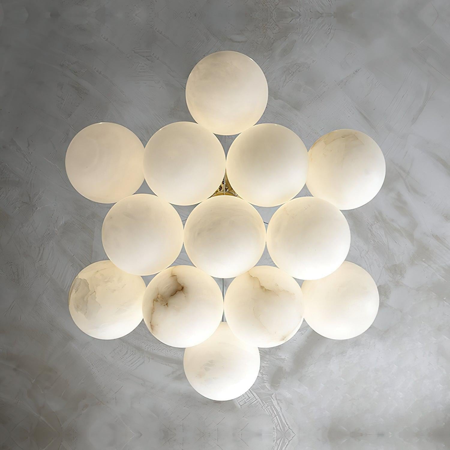 Alabaster Ceiling Pendant - 19 HEADS D 85CM X H 200CM / ∅ 33.5″ X H 78.7″Blushlighting