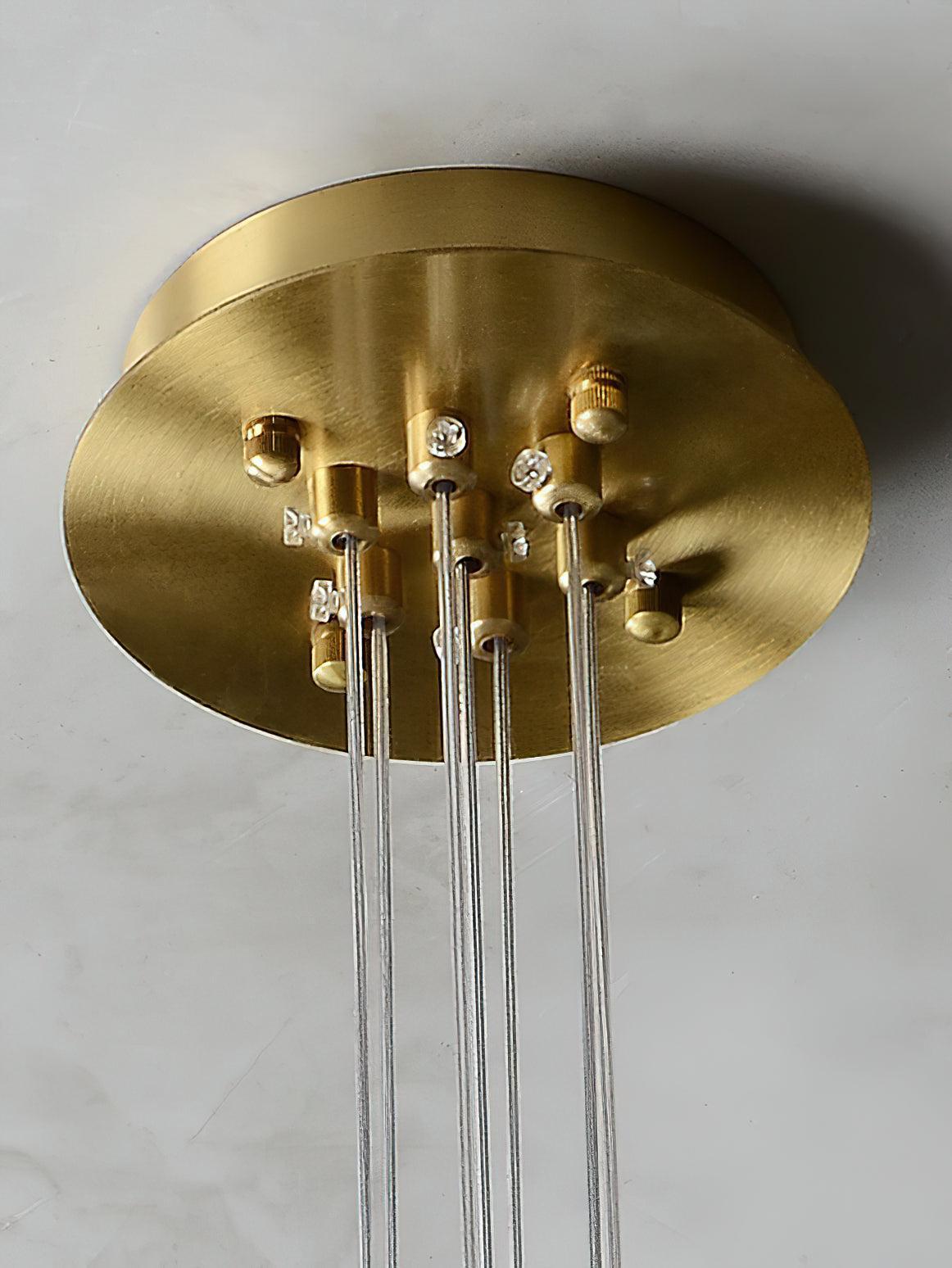 Alabaster Ceiling Pendant - 7 HEADS D 50CM X H 200CM / ∅ 19.7″ X H 78.7″Blushlighting