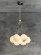 Alabaster Ceiling Pendant - 13 HEADS D 68CM X H 200CM / ∅ 26.8″ X H 78.7″Blushlighting