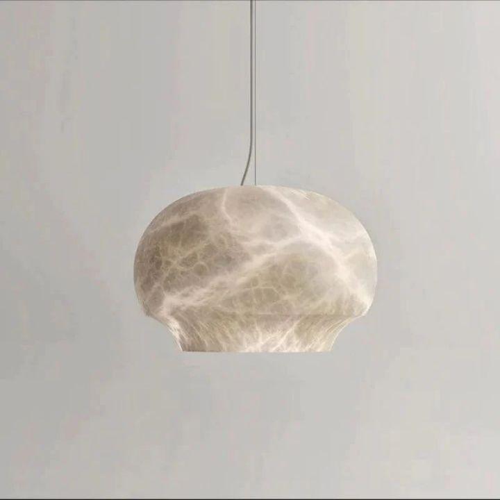 Alabaster Celine Pendant-Pendant for living room,Pendant for kitchen,Pendant for bathrooms,Pendant for bedrooms,Pendant for foyer,Pendant for stairways,Pendant for dining room-Blushlighting