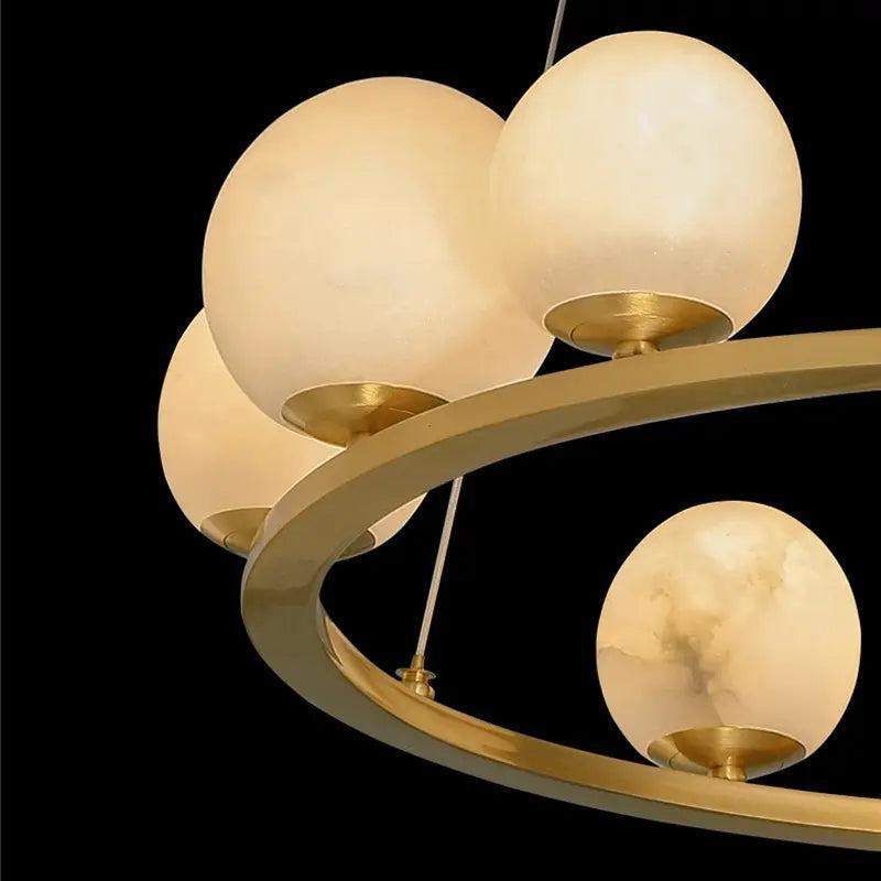 Alabaster Chandeliers Spain Dining Room-Blushlighting