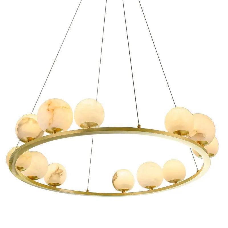 Alabaster Chandeliers Spain Dining Room-Blushlighting