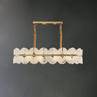Alabaster Cloudscape Chandelier with 1/2 layer-1 layer Long L 39.4" x W 13.8" x H 8.7" / L 100cm x W 35cm x H 22cm-Blushlighting