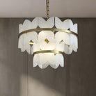 Alabaster Cloudscape Chandelier with 1/2 layer - 2 layers Long L 39.4" x W 13.8" x H 14.2" / L 100cm x W 35cm x H 36cmBlushlighting