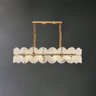 Alabaster Cloudscape Chandelier with 1/2 layer - 1 layer Long L 39.4" x W 13.8" x H 8.7" / L 100cm x W 35cm x H 22cmBlushlighting
