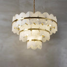 Alabaster Cloudscape Chandelier with 1/2 layer - 2 layers Long L 39.4" x W 13.8" x H 14.2" / L 100cm x W 35cm x H 36cmBlushlighting