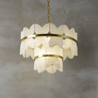 Alabaster Cloudscape Chandelier with 1/2 layer - 2 layers Long L 39.4" x W 13.8" x H 14.2" / L 100cm x W 35cm x H 36cmBlushlighting