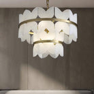 Alabaster Cloudscape Chandelier with 1/2 layer-Blushlighting