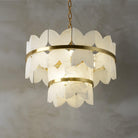 Alabaster Cloudscape Chandelier with 1/2 layer-2 layers 31.5" x H 14.2" / Dia 80cm x H 36cm-Blushlighting