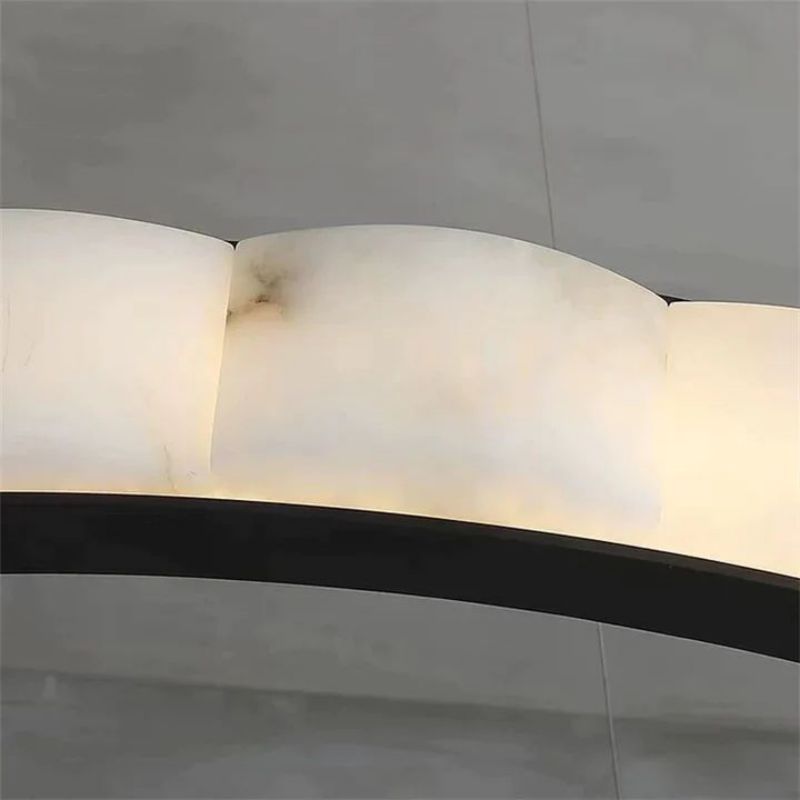 Alabaster Cloudy Chandelier-Chandelier-Blushlighting