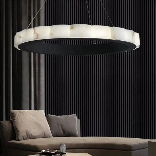 Alabaster Cloudy Chandelier - 32"Blushlighting