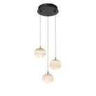 Alabaster Codri LED Pendant - Matte Black3 LightBlushlighting