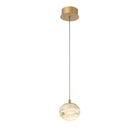 Alabaster Codri LED Pendant - Antique Brass1 LightBlushlighting