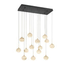 Alabaster Codri Linear LED Chandelier - Matte Black14 LightBlushlighting