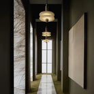 Alabaster Comet Pendant Lamp - D 40cm x H 45cm / ∅ 15.7″ x H 17.7″BlackWarm LightBlushlighting