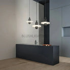 Alabaster Comet Pendant Lamp - D 28cm x H 31.5cm / ∅ 11″ x H 12.4″BlackWarm LightBlushlighting