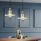 Alabaster Comet Pendant Lamp - D 28cm x H 31.5cm / ∅ 11″ x H 12.4″BlackWarm LightBlushlighting