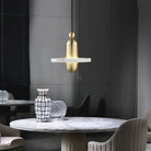 Alabaster Comet Pendant Lamp - D 28cm x H 31.5cm / ∅ 11″ x H 12.4″BlackWarm LightBlushlighting