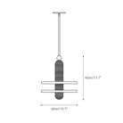 Alabaster Comet Pendant Lamp - D 28cm x H 31.5cm / ∅ 11″ x H 12.4″BlackWarm LightBlushlighting
