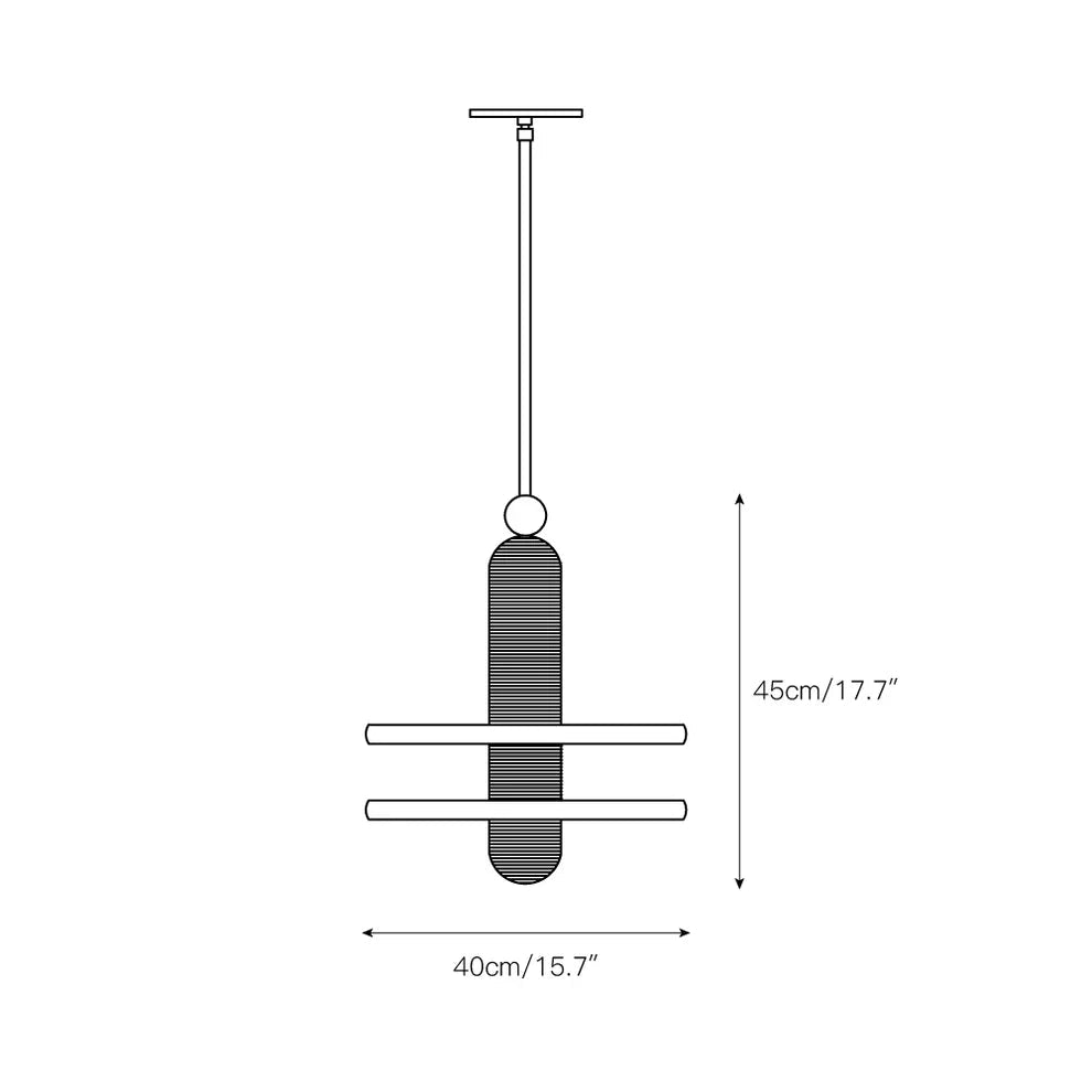 Alabaster Comet Pendant Lamp - D 28cm x H 31.5cm / ∅ 11″ x H 12.4″BlackWarm LightBlushlighting