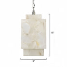 Alabaster Cube Pendant Light-Blushlighting-Blushlighting