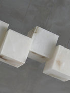 Alabaster Cubic Linear Chandelier - 10 Lights: 47.2" LBlushlighting