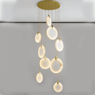 Alabaster Cuboid Dining Room Chandelier,Dining Room Chandelie-chandelier-Blushlighting-9-Lights 20"-Blushlighting