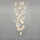 Alabaster Cuboid Dining Room Chandelier,Dining Room Chandelie-chandelier-Blushlighting-18-Lights 35"-Blushlighting