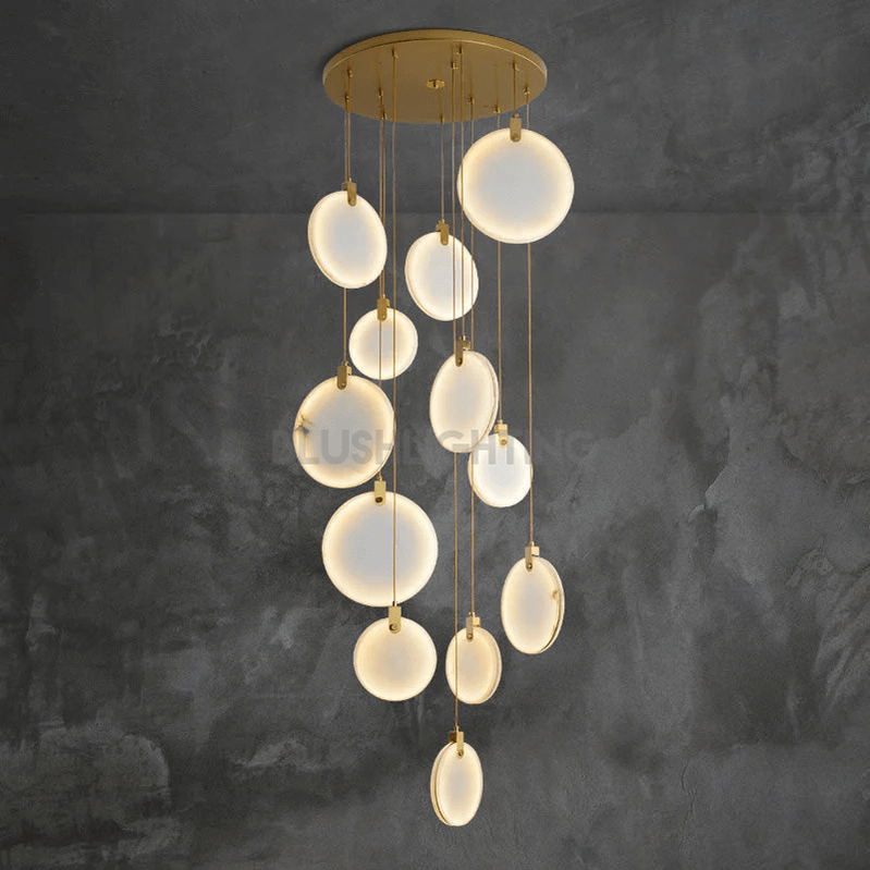 Alabaster Cuboid Dining Room Chandelier,Dining Room Chandelie-chandelier-Blushlighting-Blushlighting