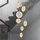 Alabaster Cuboid Dining Room Chandelier,Dining Room Chandelie-chandelier-Blushlighting-7-Lights 15"-Blushlighting