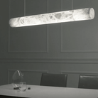 Alabaster Cylindrical Linear Pendant Light - Blushlighting