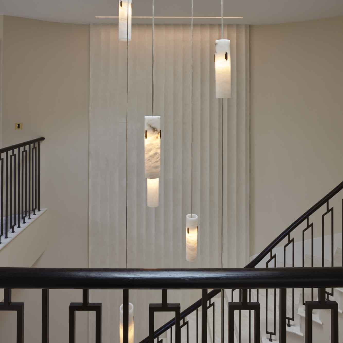 Alabaster Deco Cluster Chandelier-Chandelier-Blushlighting-Blushlighting